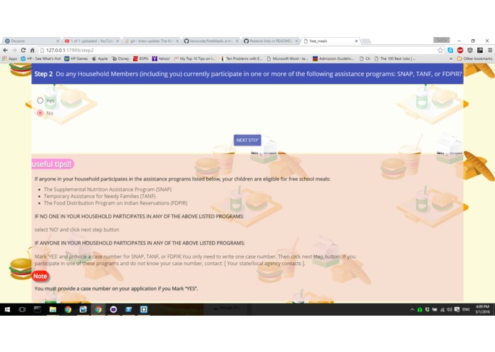 freeMeals – screenshot 3