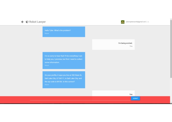 Robot Lawyer – screenshot 1