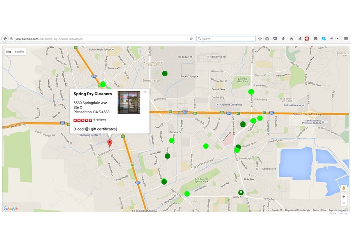 yelp-bizcomp – screenshot 1