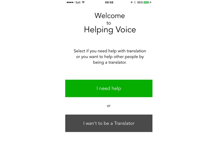 Helping Voice – screenshot 1