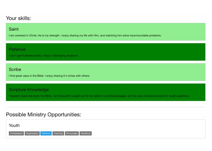 Ministry Skill Matcher – screenshot 1