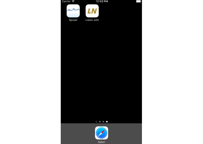 Listen with – screenshot 1