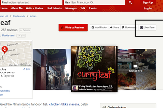 Yelp-Uber-Chrome-Extension
