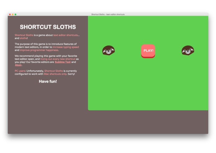 Shortcut Sloths – screenshot 2