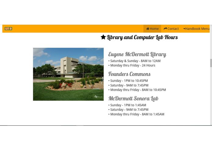 UTD Convenience Handbook – screenshot 5
