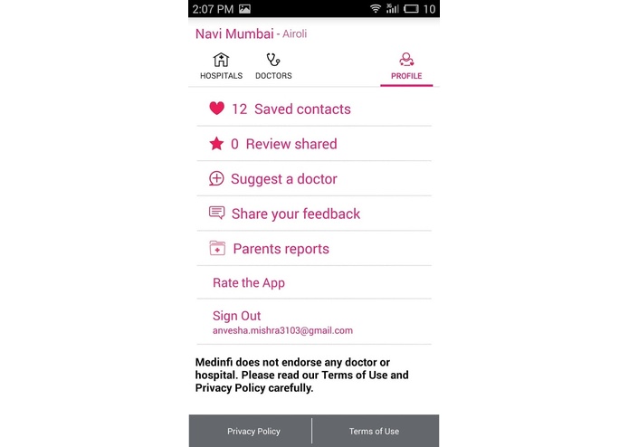 Medinfi – screenshot 2