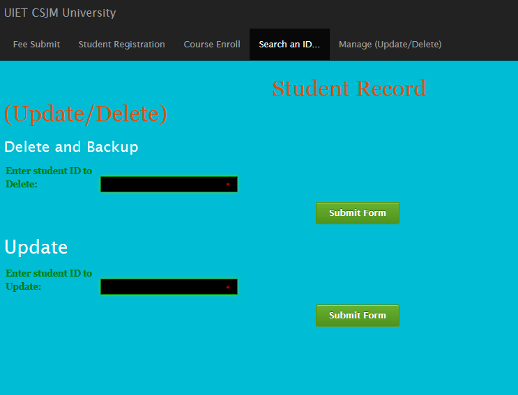 Student Database Management | Devpost
