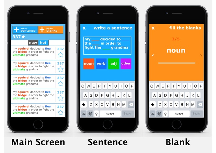 MadYik: MadLibs meets YikYak – screenshot 1