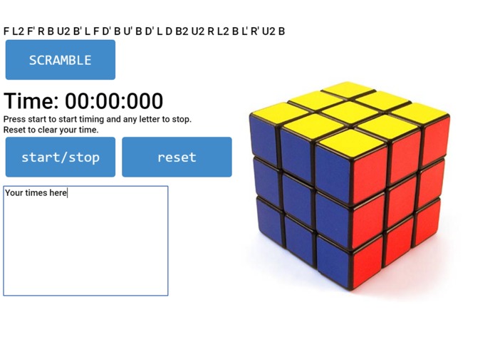 Rubik's Cube Timer – screenshot 1
