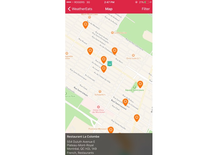 WeatherEats – screenshot 5