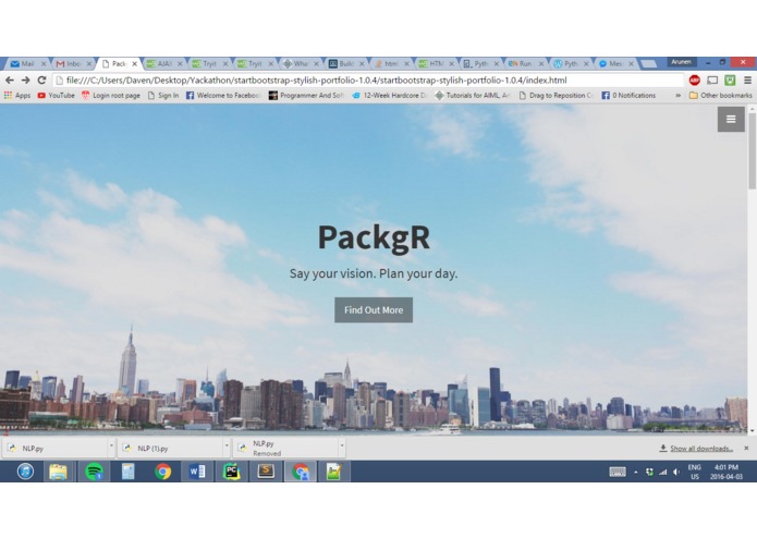 PackgR – screenshot 1