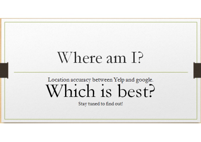 Location Accuracy: Yelp vs Google – screenshot 1