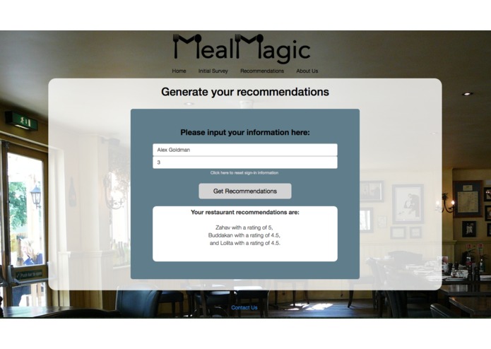 Team 3: Meal Magic – screenshot 2