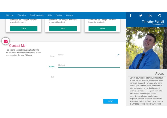 PersonalSite – screenshot 3