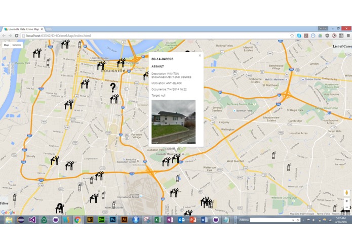 Louisville Hate Crime Map – screenshot 1
