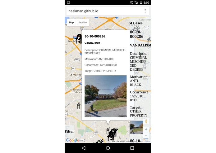 Louisville Hate Crime Map – screenshot 4