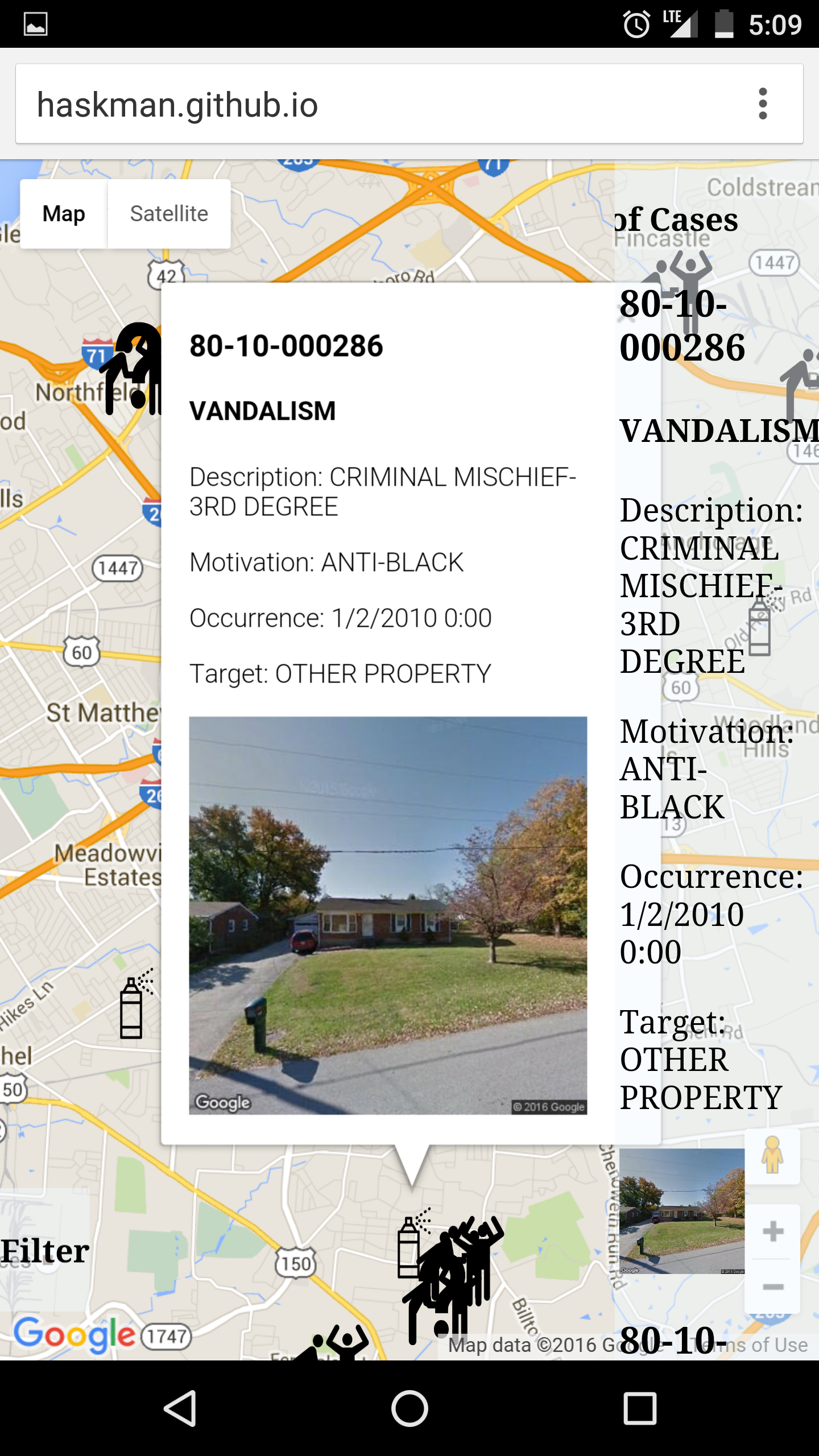Louisville Kentucky Crime Map - 3034nf6
