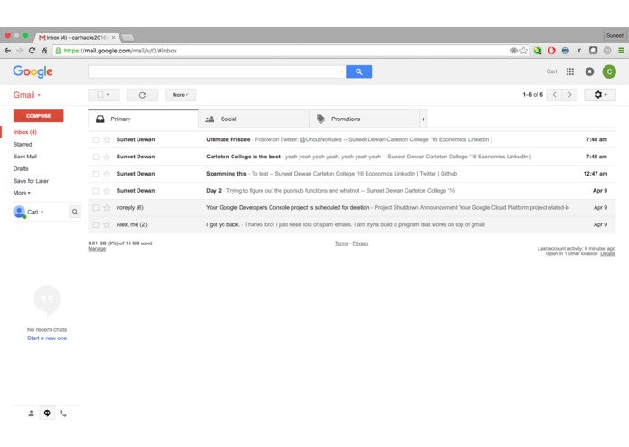 tailmail – screenshot 3