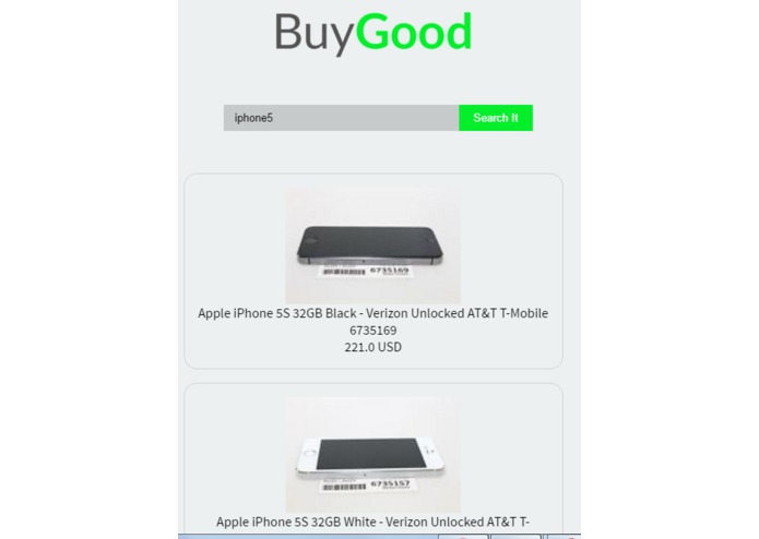 buyGOOD – screenshot 1