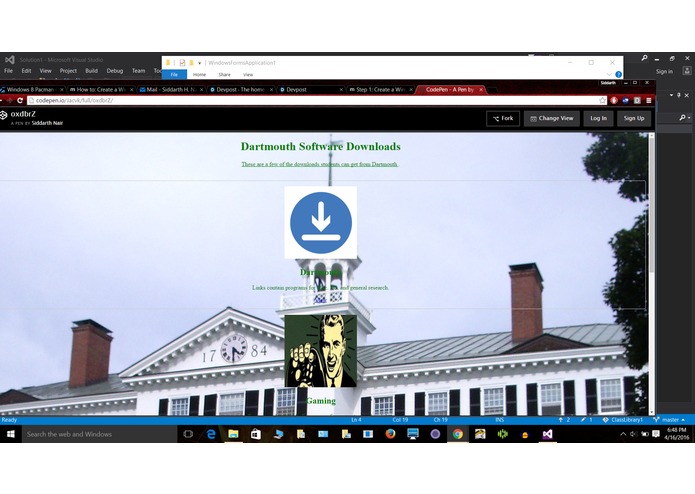 Software Webpage – screenshot 2