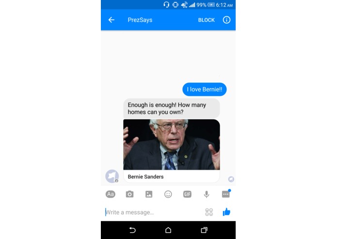 PrezSays – screenshot 1