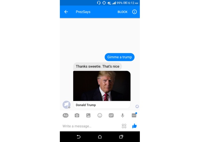 PrezSays – screenshot 2