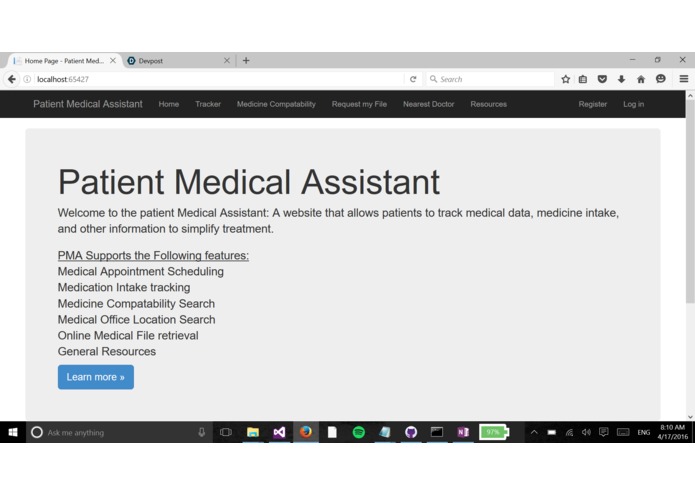 The Patient Medical Assistant – screenshot 1