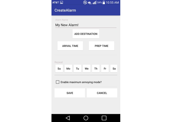 NeverLate SmartAlarm – screenshot 1