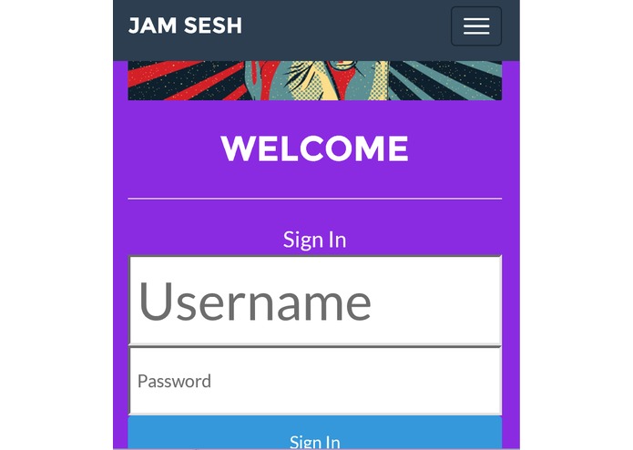 ourhack.dreaminfinitely.comJam Sesh – screenshot 1