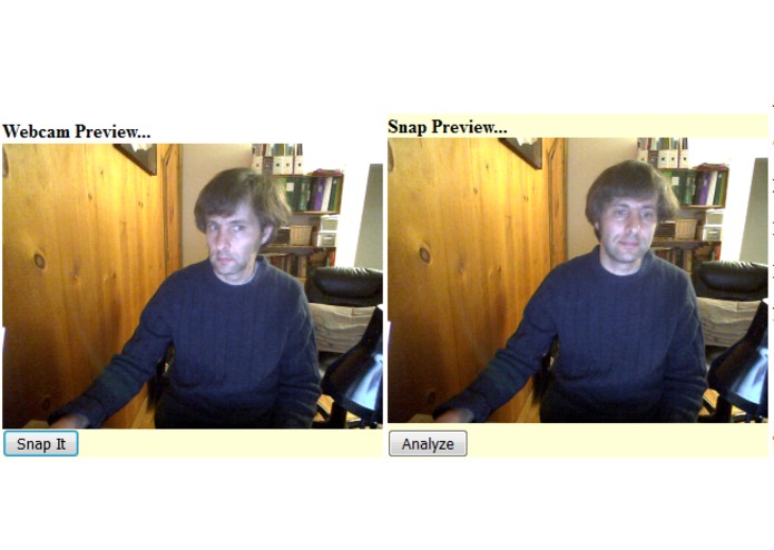 Webcam Emotion Analytics using MS Cognitive Service – screenshot 3