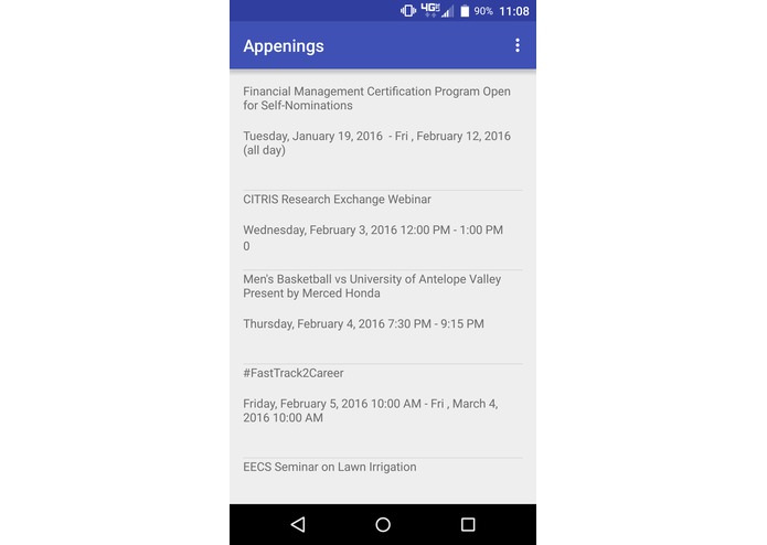 Appenings – screenshot 1