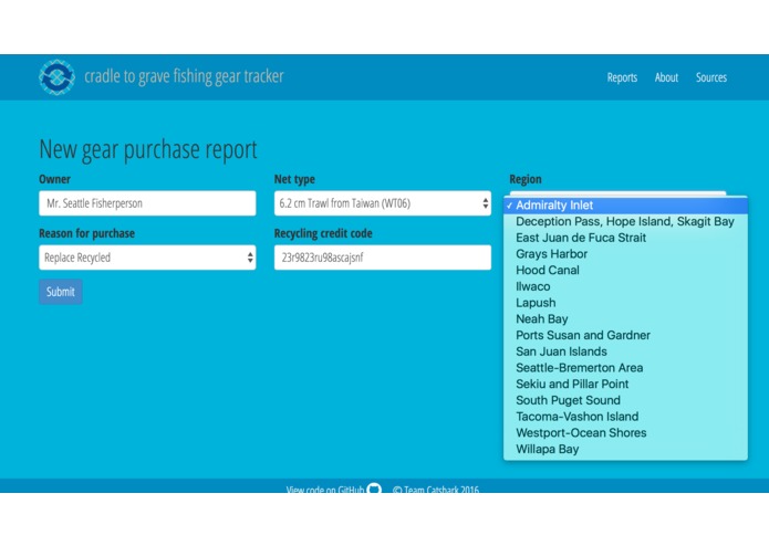 cradle to grave fishing gear tracker – screenshot 2