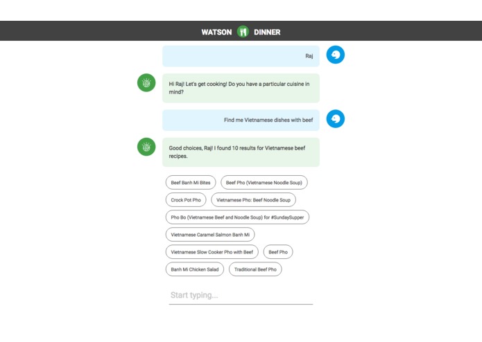 Watson Dinner – screenshot 2