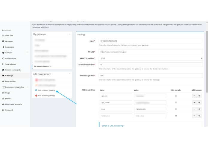 Integrate Nexmo into smshare & send SMS from Shopify – screenshot 1