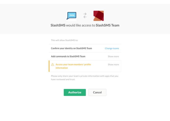 SlashSMS – screenshot 2