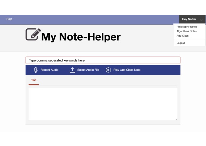 Note Helper with IBM Watson – screenshot 1