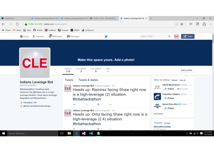 @cleLeverageBot – screenshot 1