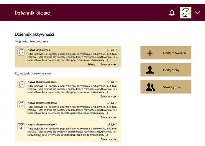 dziennikslowa – screenshot 1