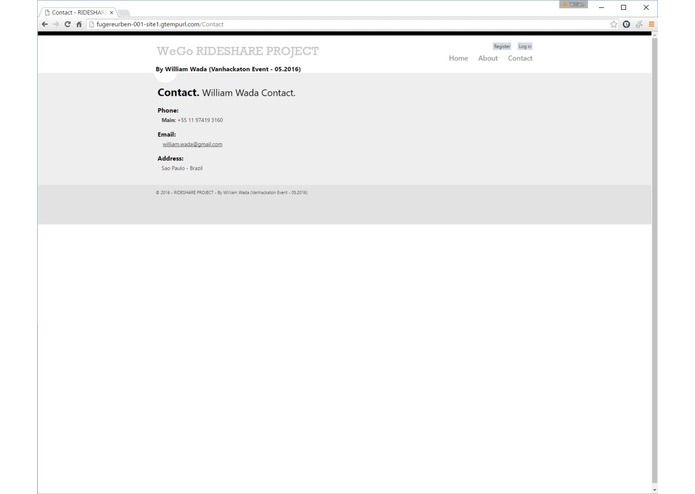 WeGo - RideShare Project - VanHackaton 05.2016 [WeGo] – screenshot 5