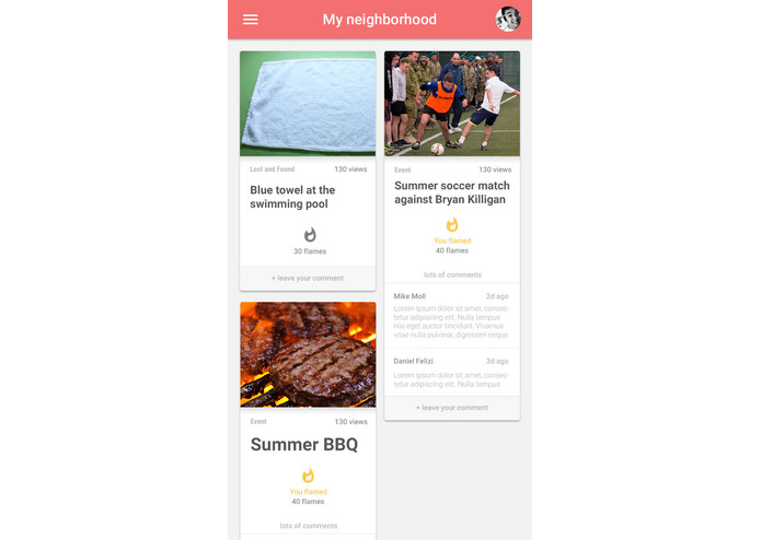 Neighbors social app – screenshot 4