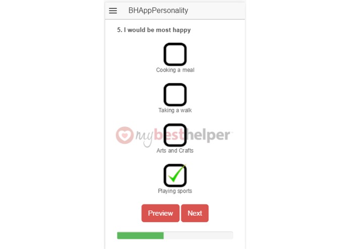 BHAppPersonality – screenshot 2