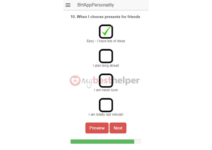 BHAppPersonality – screenshot 11