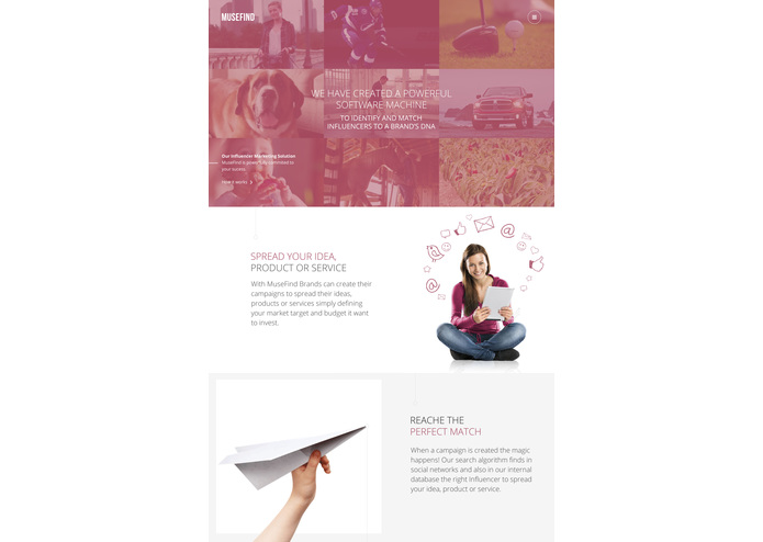 MuseFind Redesign Webpage – screenshot 4