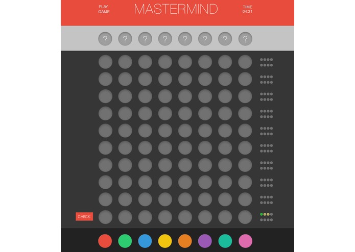 Axiom-Zen Mastermind API Single Player Finished – screenshot 1
