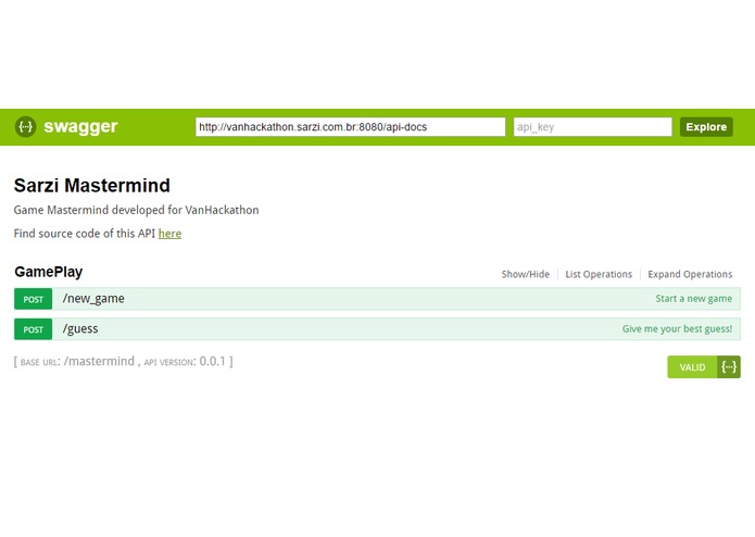 Axiom-Zen Mastermind API Single Player Finished – screenshot 2
