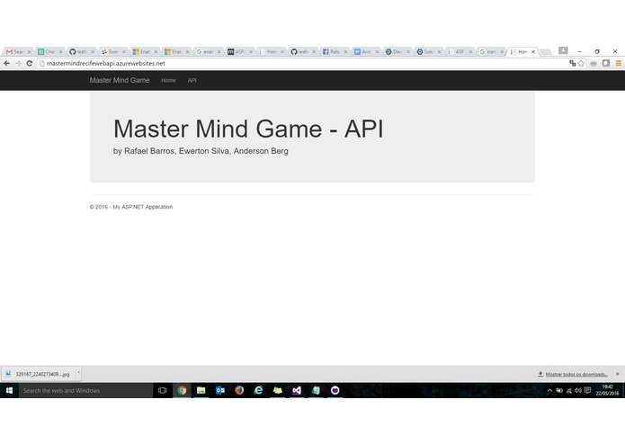 Master Mind Game - WebAPI – screenshot 1