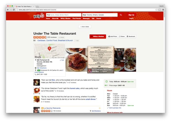 BroadbandTV: Yelp Video Augmenter – The Yelp's Recipes – screenshot 1