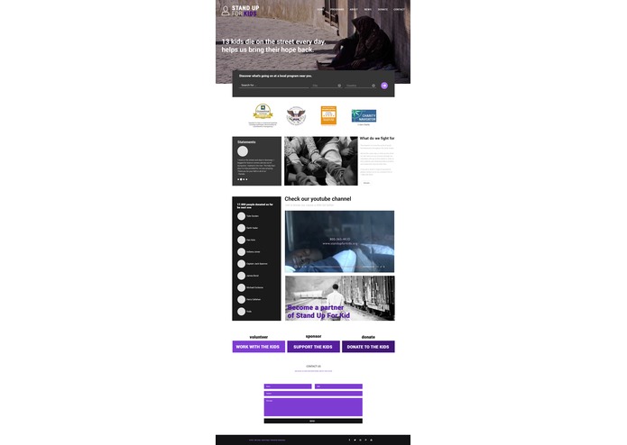 Axiom Project-Landing Page for Non-Profit organization – screenshot 1