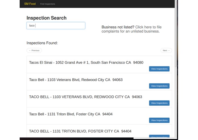 SM Food        Team Name: 15-SMFOOD – screenshot 1