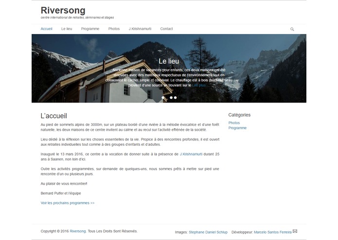 Riversong - retreat centre in Switzerland – screenshot 1